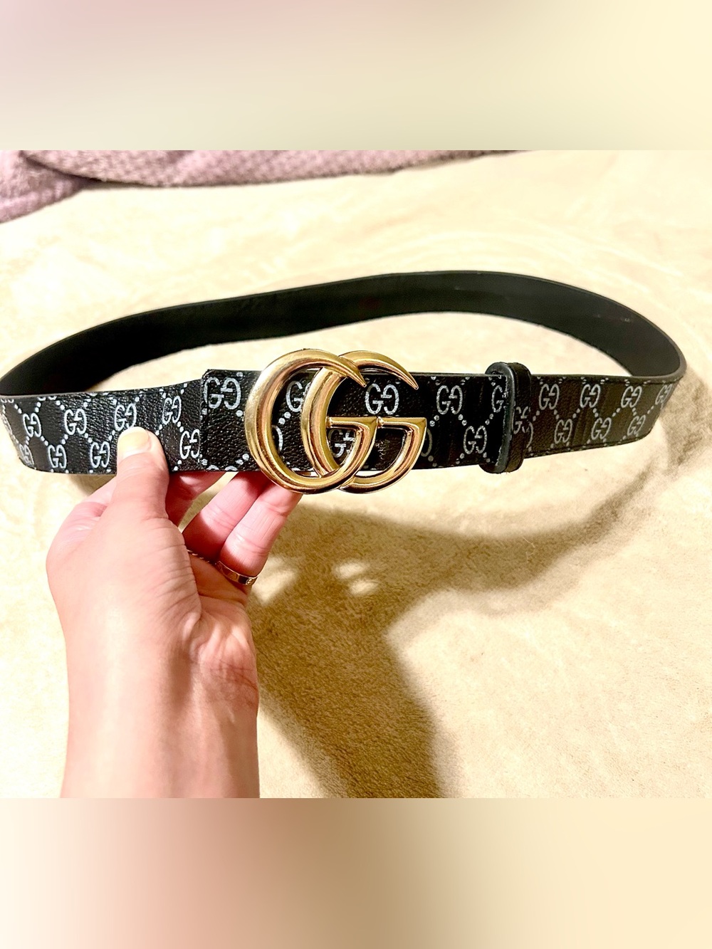 Gucci GG Marmont Black Belt - Picture 1 of 14